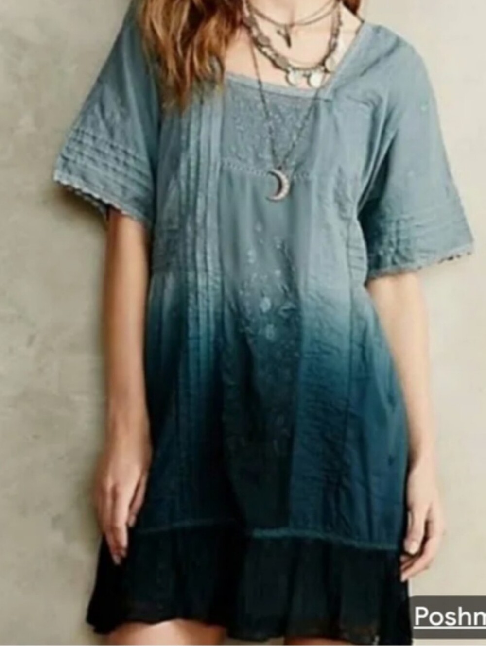 Anthropologie Holding Horses Lace Embroidered Babydoll Dress